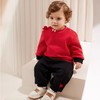 英氏-童衣类（冬）G3新针衣裤套新年红80CM 商品缩略图0