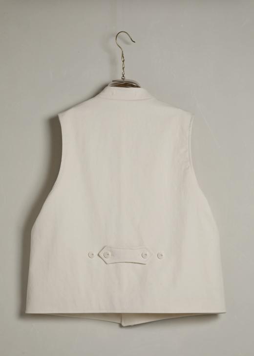 ECOLE DE CURIOSITIES 米白柔软棉斜纹布马甲 商品图4