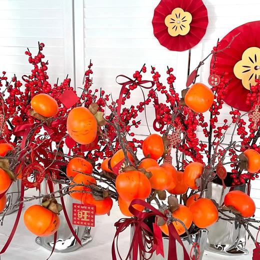 【年宵果实类】仿真水果系列/新年果实累累（大柿子/红石榴/黄金果） 商品图0