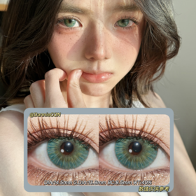 SummerBaby月抛·极光·14.5mm(着色参考13.8mm) 0-800度(有525/575)·(注：自身瞳孔大的宝宝可能会遮瞳 介意勿拍 拍下默认为能接受 遮瞳没有售后)