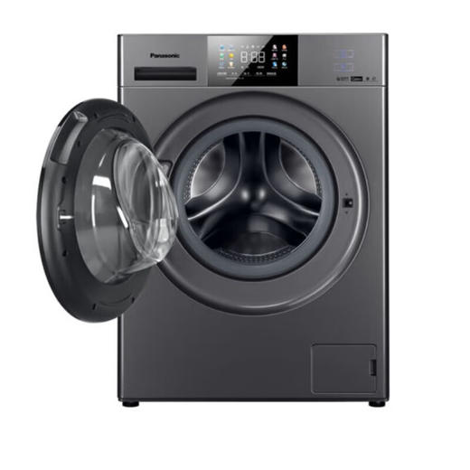 松下（Panasonic）XQG100-E17F全自动滚筒洗衣机10KG 高温除菌 泡沫净 羽绒洗 彩屏 悦目银 商品图2
