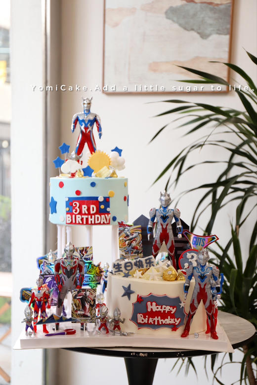 奥特曼星球（原图为正常授权奥特曼人偶，人偶影响蛋糕整体价格，人偶可更换） 商品图0