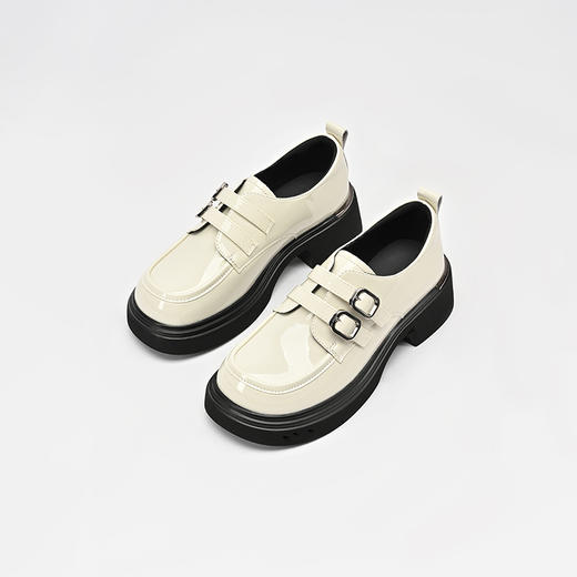 2024经典鲨春季新款时尚百搭潮流厚底塔扣乐福鞋KW65-D17021 商品图3