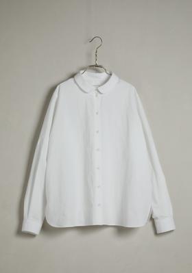 ECOLE DE CURIOSITES 水洗打字机棉衬衫(2色可选)