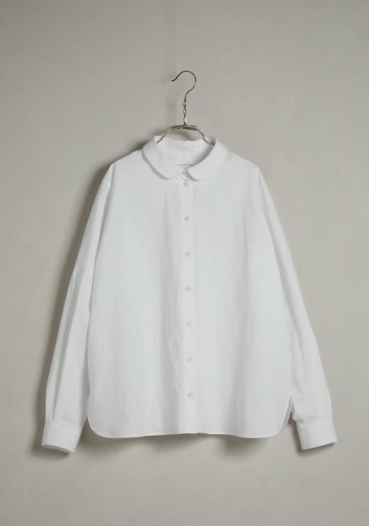 ECOLE DE CURIOSITES 水洗打字机棉衬衫(2色可选) 商品图0