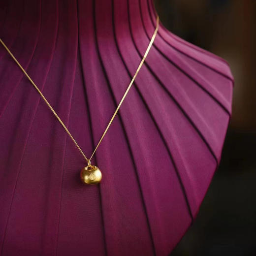 足金小福锁吊坠 商品图3