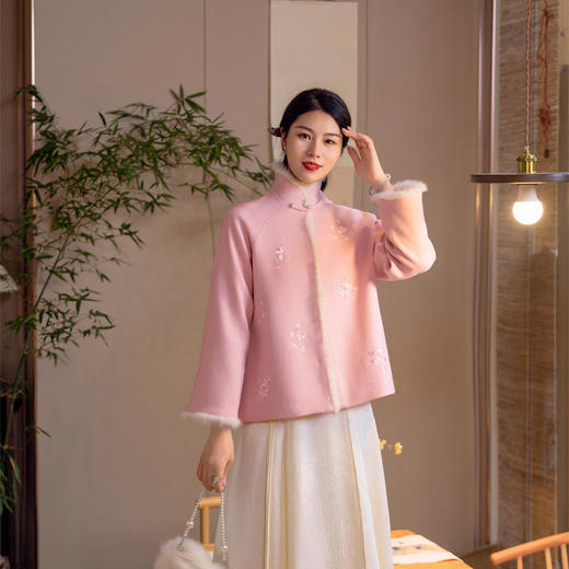 TZF-新中式刺绣复古改良旗袍外套 商品图2