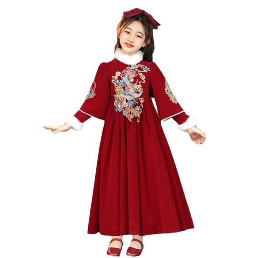 TZF-冬季儿童古风唐装中国风龙年拜年服汉服 商品图4