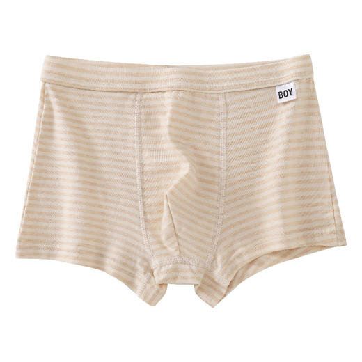 【4条装】璐童梦青少年内裤天然彩纱棉男童平角裤学生初中生高中生大童纯棉四角裤15-155斤 商品图5