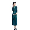 TZF-老上海复古中国风长款矮个子旗袍新款中老年女士宴会旗袍 商品缩略图4