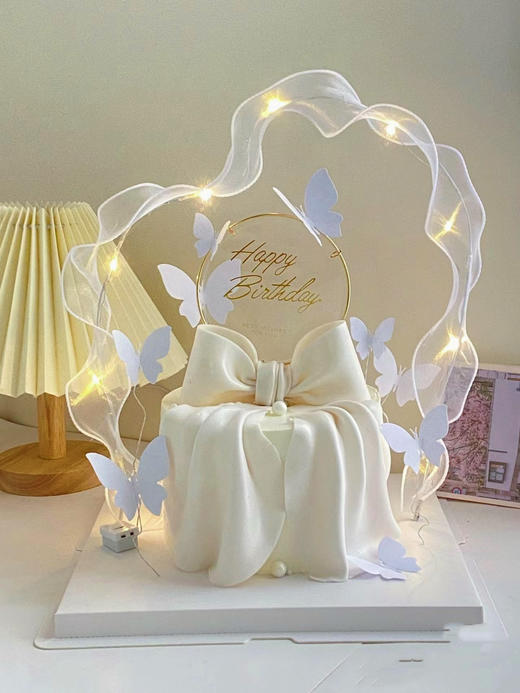 白色翻糖蝴蝶结 商品图4