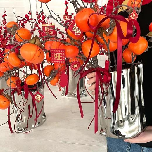 【年宵果实类】仿真水果系列/新年果实累累（大柿子/红石榴/黄金果） 商品图1