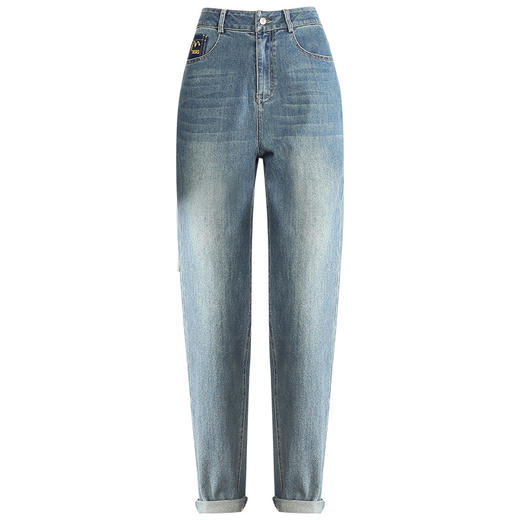 春季新款小直筒裤高腰休闲裤长款哈伦裤牛仔裤MYX-HWM-8703-Y 商品图4