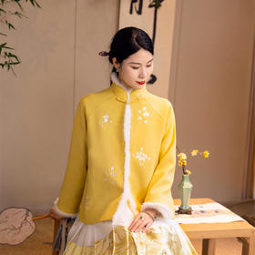 TZF-新中式刺绣复古改良旗袍外套