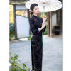 TZF-老上海复古中国风长款矮个子旗袍新款中老年女士宴会旗袍 商品缩略图3