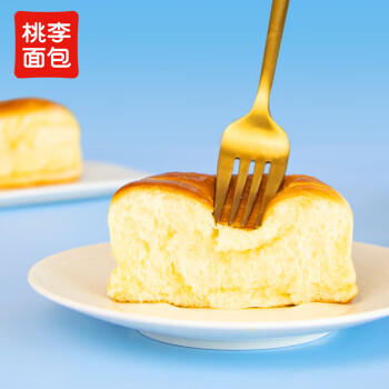 桃李酵母面包牛奶蛋羹味600g营养早餐手撕软面包蛋糕点心休闲零食整箱 商品图1