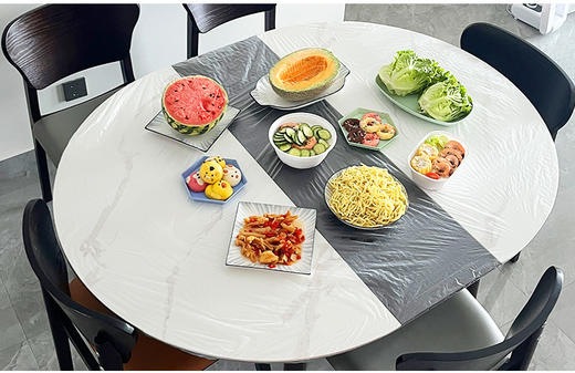 //【MAYNOS 松紧口桌布】过年家庭聚会好物❗摆脱油污烦恼👋 防油防水，吃完一兜一扔，干净又省事!!! 商品图2