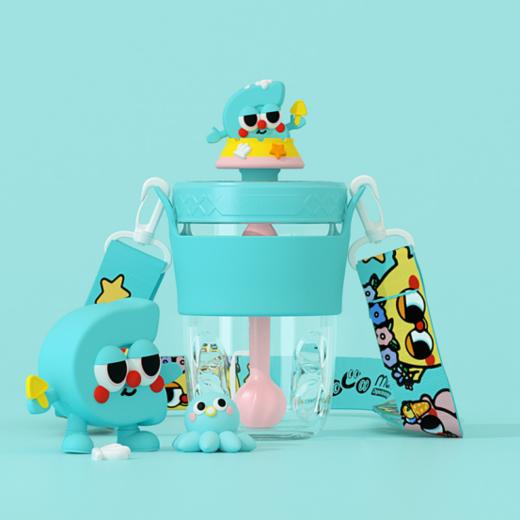 🌻【coco mango夏日狂欢吸管杯】✨1、硅胶级玩偶防尘塞 可爱安心 🌸食品接触用硅胶 2、550ml大容量，🍒 商品图3