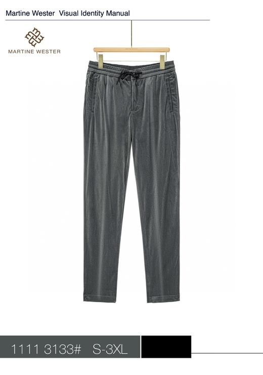 MARTIN WESTER男弹力细条免水洗灯芯绒休闲长裤11113133 商品图1