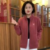 秋冬新款宽松保暖时尚运动休闲加厚外套百搭加绒半高领上衣妈妈装 商品缩略图6
