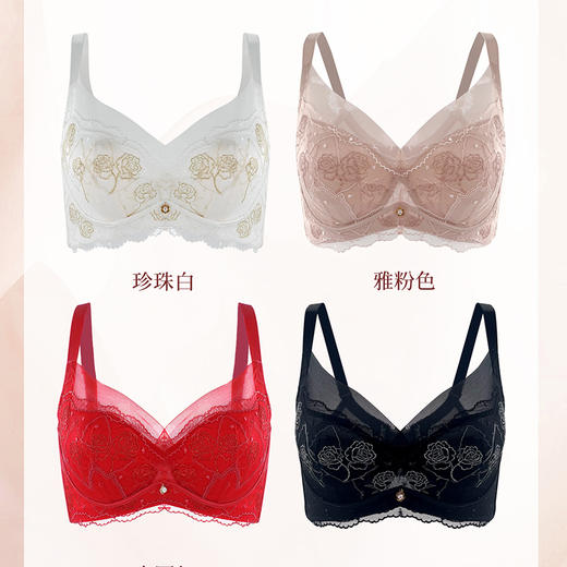贝佳人“西西里玫瑰”水晶杯文胸BW932408 商品图4