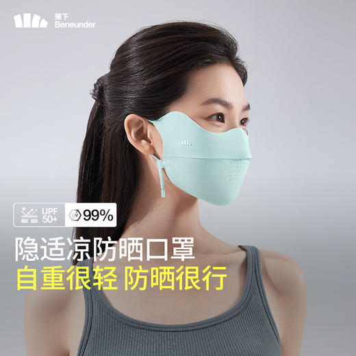 【好物推荐】蕉下无痕防晒口罩AL83224护眼角夏季薄款透气防紫外线女冰丝面罩 商品图4