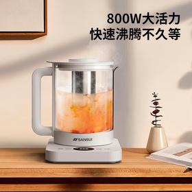 山水（SANSUI）多功能花茶养生壶(配滤网)1.5L KT-1837