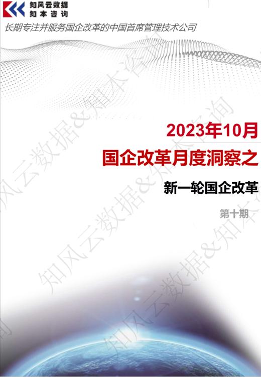 2023-10月国企改革月度洞察之新一轮国企改革 商品图0