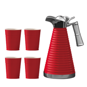 万德霍 波尔多红套装水壶 一壶四杯 WDH-G0220509