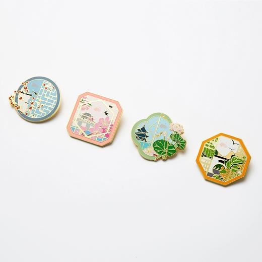 (特价清仓)杭州第19届亚运会特许商品四季窗花系列徽章 商品图1