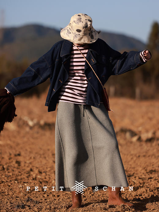 PETIT SCHAN小闪 CLO#428 usual mind 平常心 德国扬子纱100%美丽诺羊毛针织长袖套头针织衫 商品图5