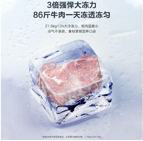 海尔519L冰柜家用 1级能效 减霜80% -38度超低温深冷速冻 BC/BD-519GHPT 商品图4