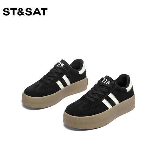 星期六经典复古绒里厚底德训鞋SS34112I54 商品图9