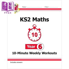 【中商原版】英国CGP KS2 Maths 10-Minute Weekly Workouts - Year 6