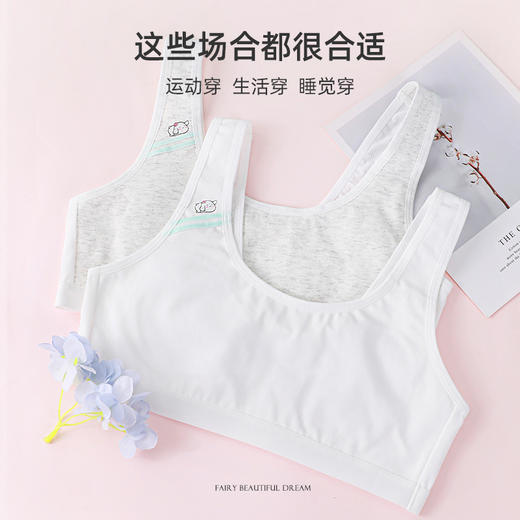 【第3件0元】熳洁儿 纯棉少女围一阶段8-12岁青春期小背心文胸可爱印花商场同款24201605 商品图4