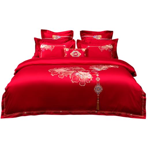 多喜爱 喜玫瑰婚庆床上用品六件套 彩翼双飞cs 商品图5