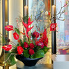 《步步高升出入平安》红色大气插花 商品缩略图0