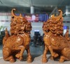新款做旧麒麟摆件°黄杨木 商品缩略图0