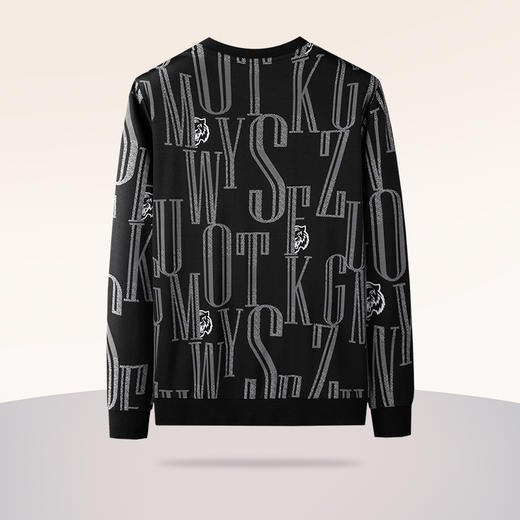 【Q】【新款DDA】大依优型大码满印长袖卫衣圆领套头加肥加大宽松休闲上衣男士潮流 商品图2