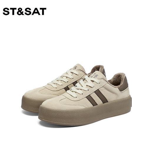星期六经典复古绒里厚底德训鞋SS34112I54 商品图4