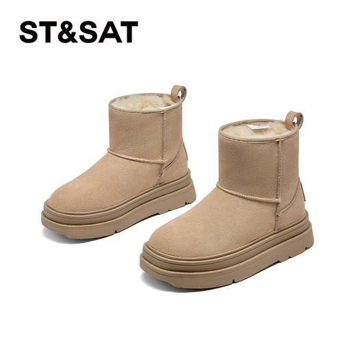星期六时尚经典保暖雪地靴SS34118I86 商品图1