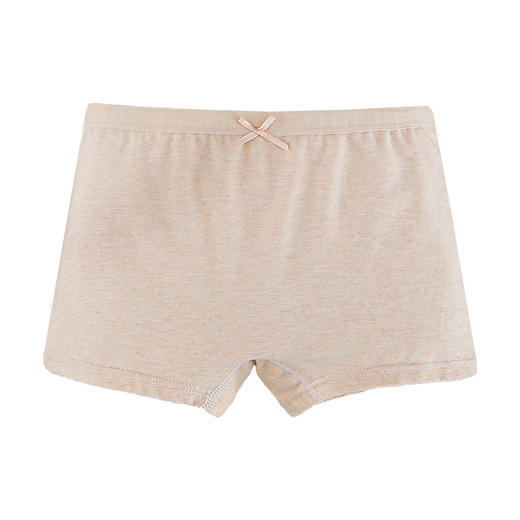 【4条装】璐童梦儿童内裤天然彩棉无染色女童内裤7A级抗菌女孩平角裤女宝宝四角裤15-95斤 商品图4