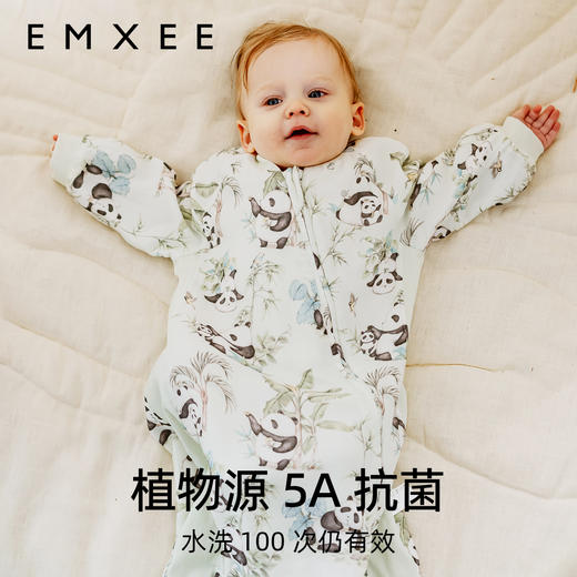 【宝宝安睡】EMXEE嫚熙婴童长袖纱罗一体式睡袋四季款 商品图3