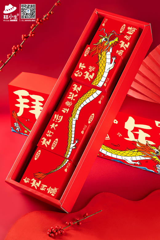 2盒起，每盒只要99元，限时秒杀糕小生龙年年货礼盒 商品图4
