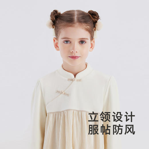【商场同款】英氏童装女童连衣裙秋冬款中国风灯芯绒裙子 商品图3