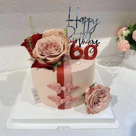 风韵不止-女士鲜花生日蛋糕
