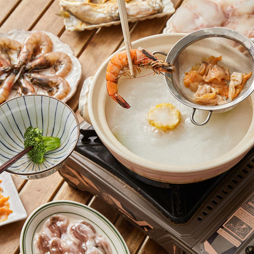 菜菜家渤海湾高端海鲜组合|汇聚8种时令鲜物，0泡发无污染、出口A级品质，又鲜又嫩|火锅 商品图0