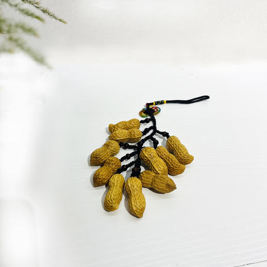 十粒花生串°黄杨挂件 商品图5