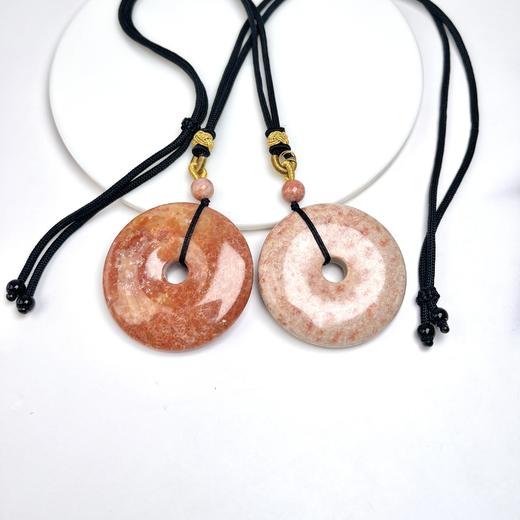 珊瑚玉吊坠-大平安扣带绳50 商品图0