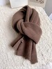丁摩 高品质澳洲订单款100%羊毛围巾秋冬纯色加厚保暖针织情侣送礼围脖4ZF-11705 商品缩略图7